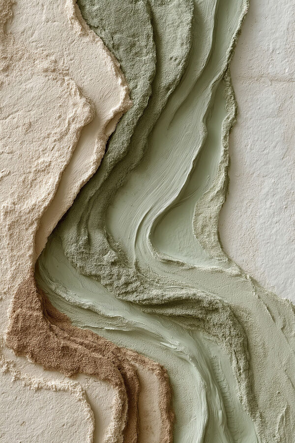 Natural textures in soft earth tones