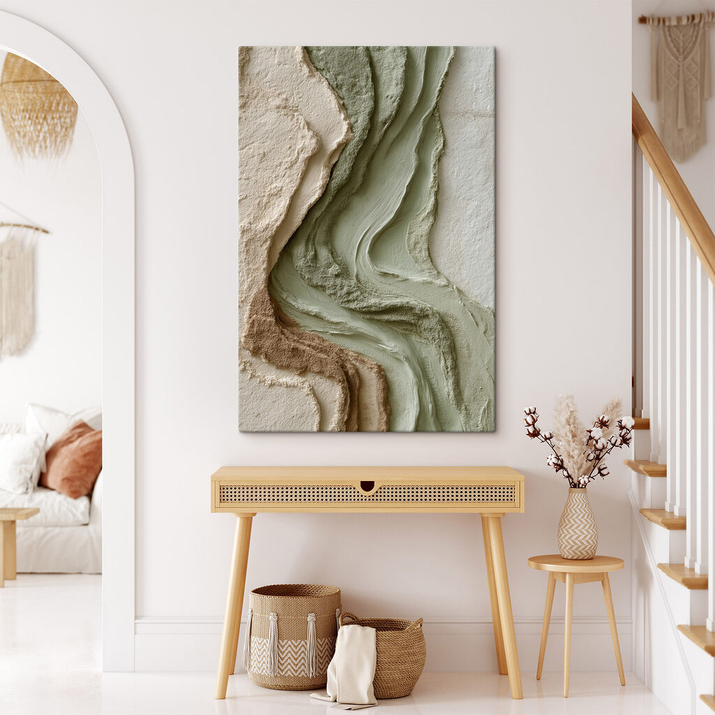 Natural textures in soft earth tones