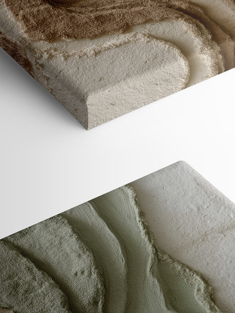 Natural textures in soft earth tones