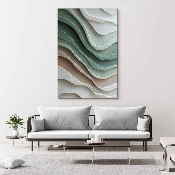 Waves of soft, natural tones