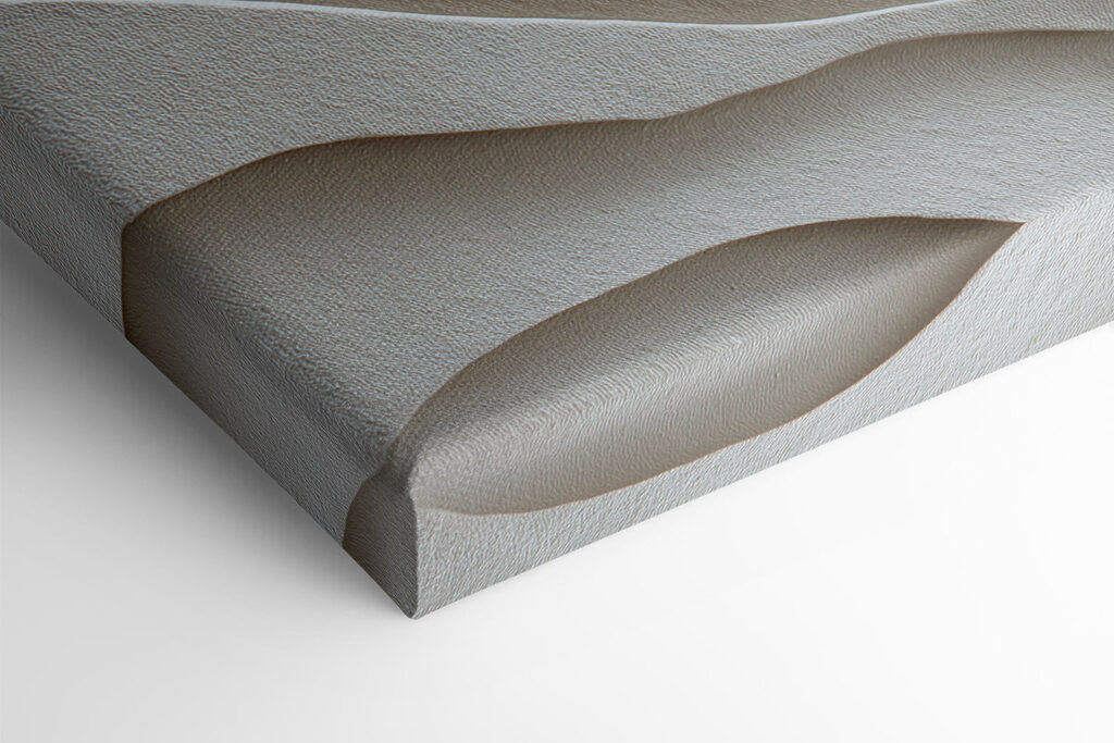 Waves of soft, natural tones