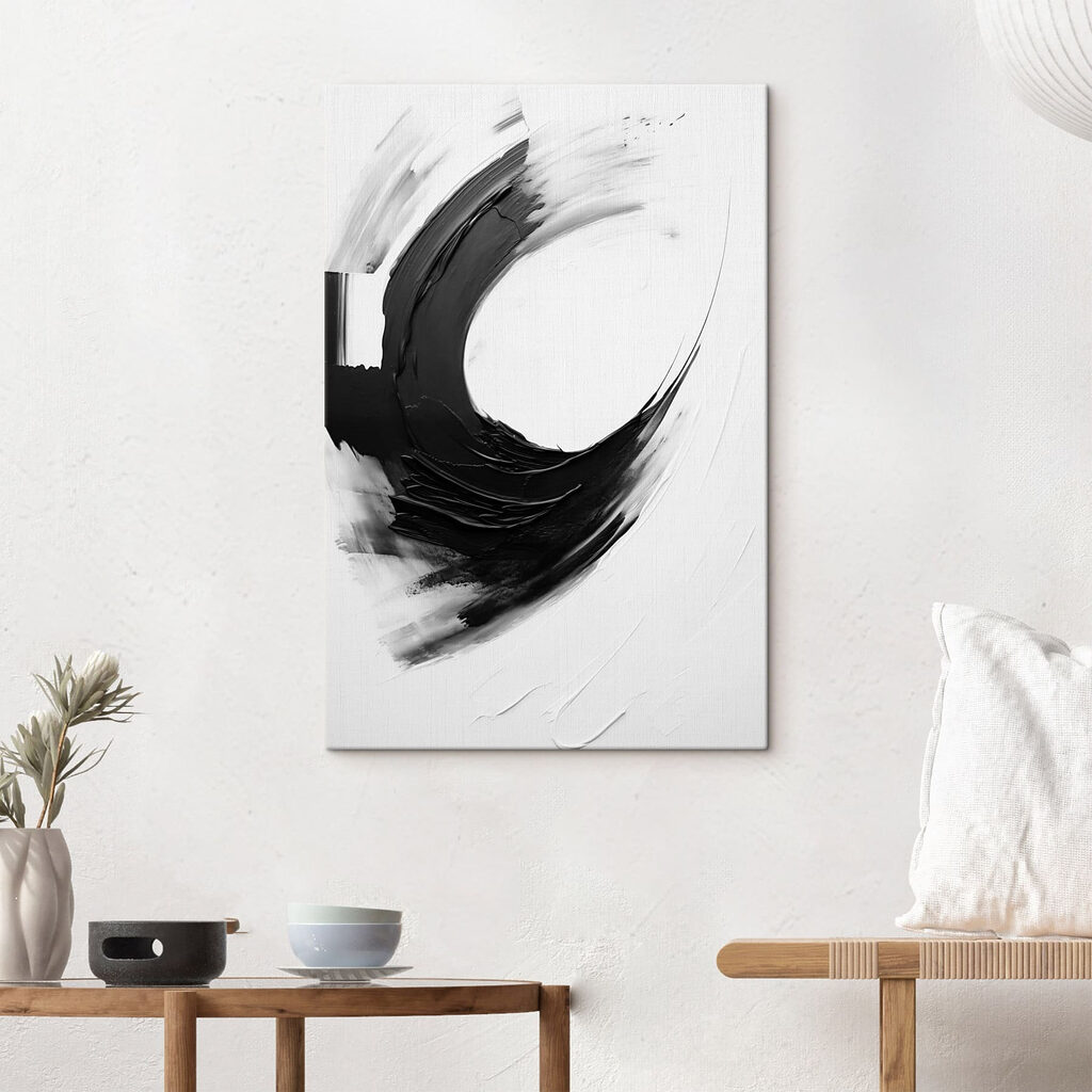 Black and white painting