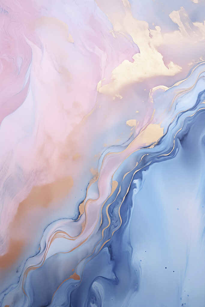 Serene swirls of color and movement