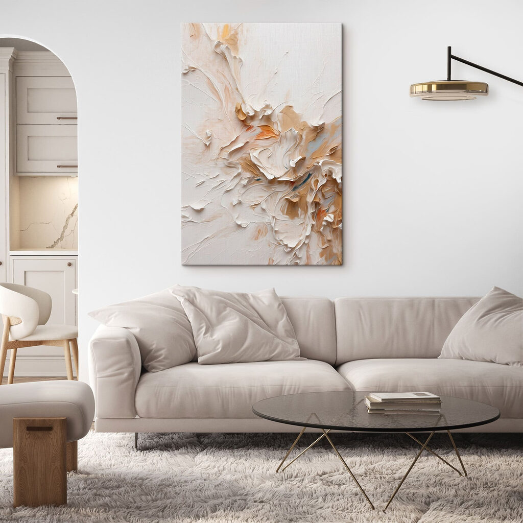 White and brown paint