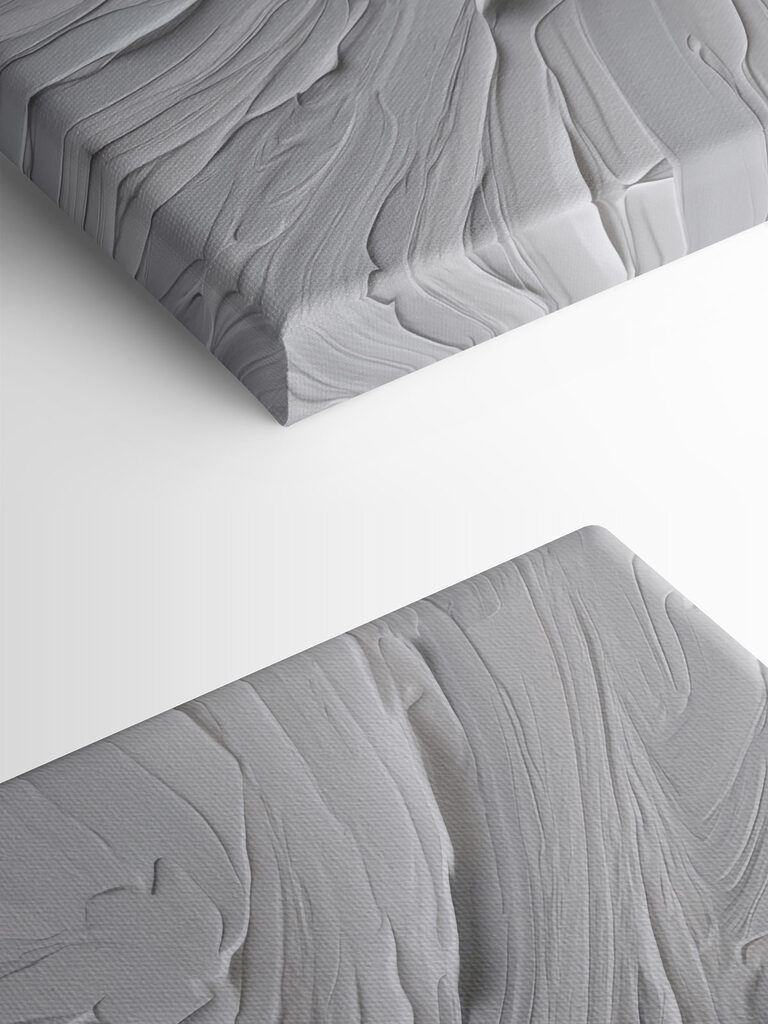 Soft waves of textured paint strokes