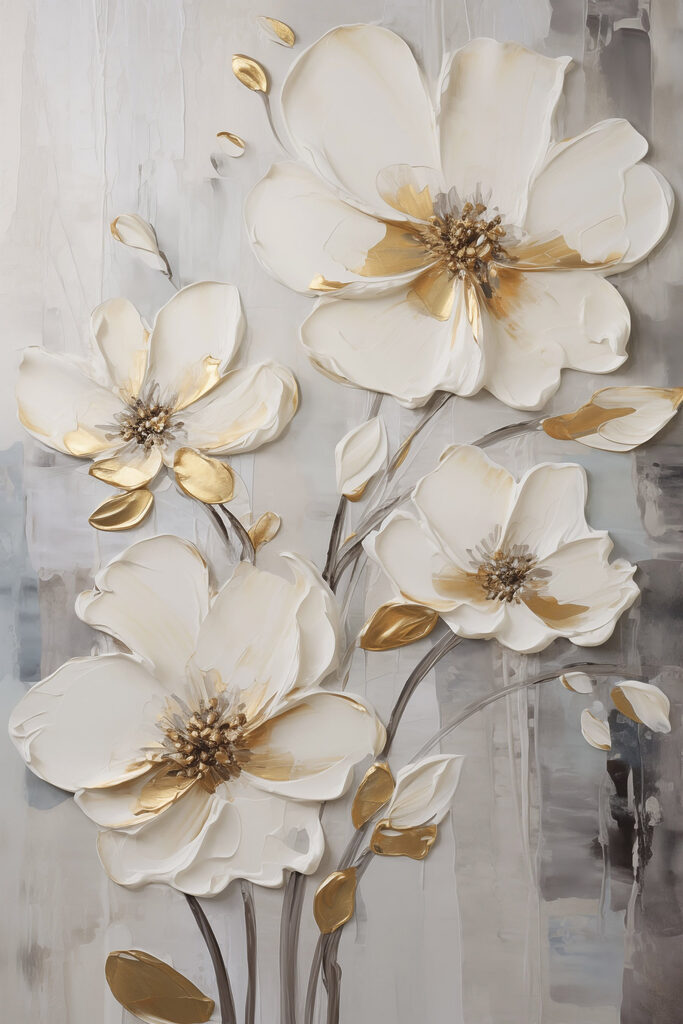 Delicate blooms in calming hues Delicate blooms in calming hues