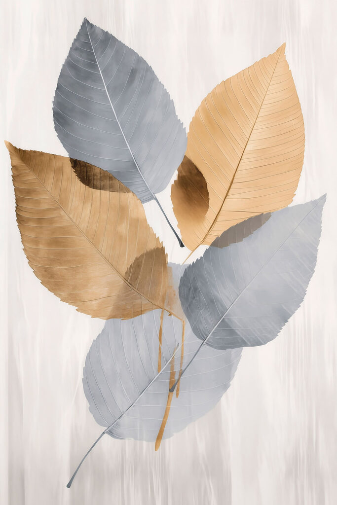 Group of leaves on a white background Group of leaves on a white background