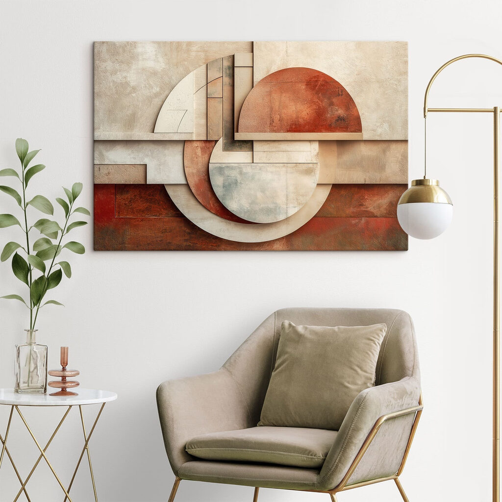 Abstract shapes in warm tones Abstract shapes in warm tones