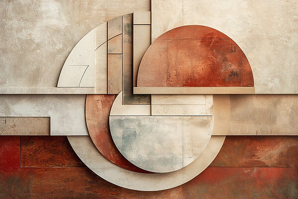 Abstract shapes in warm tones Abstract shapes in warm tones
