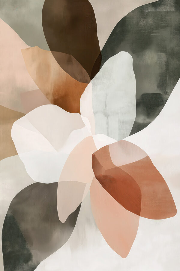 Soft hues blend in abstract harmony