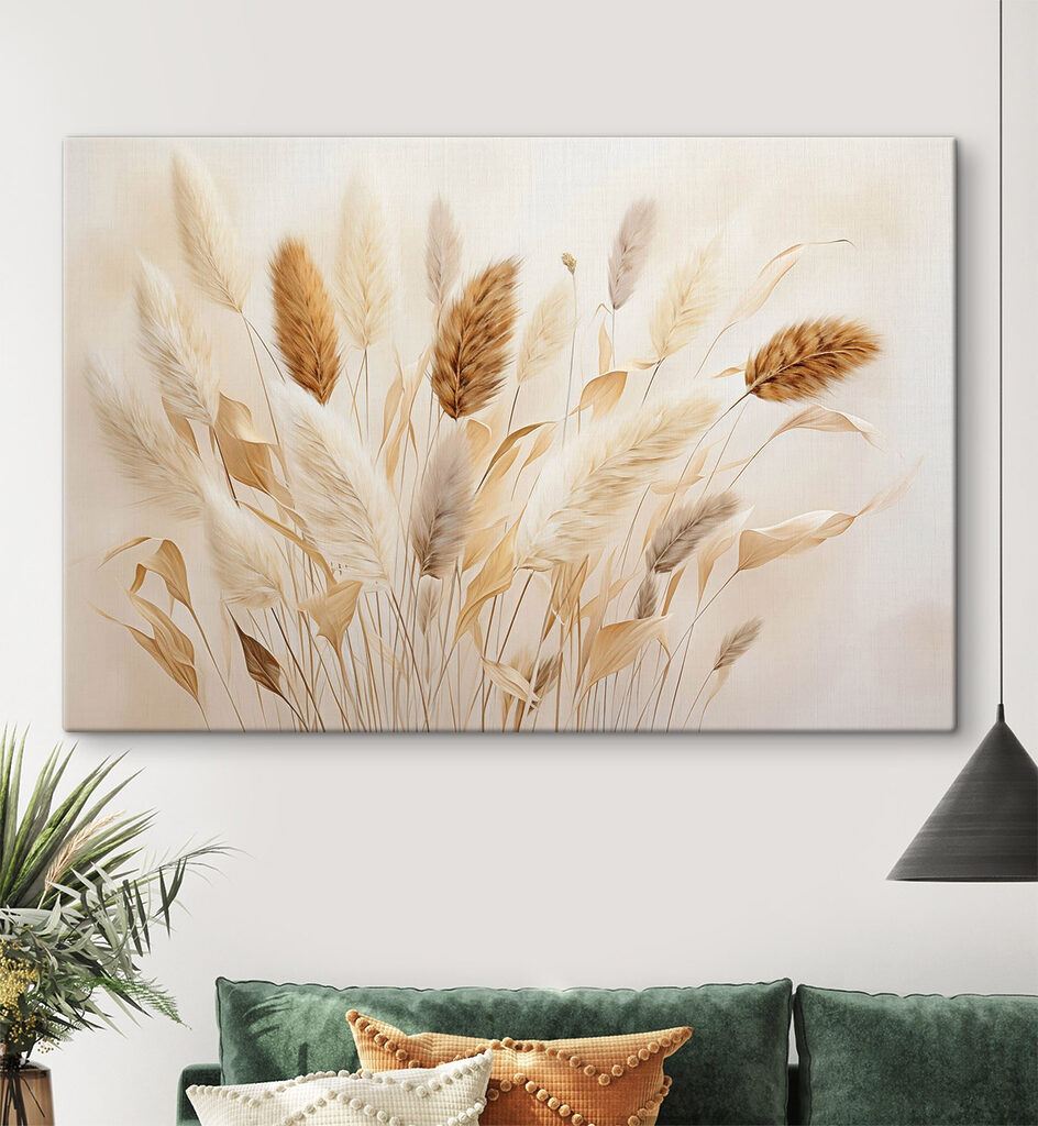 Bunch of wheat on a white background