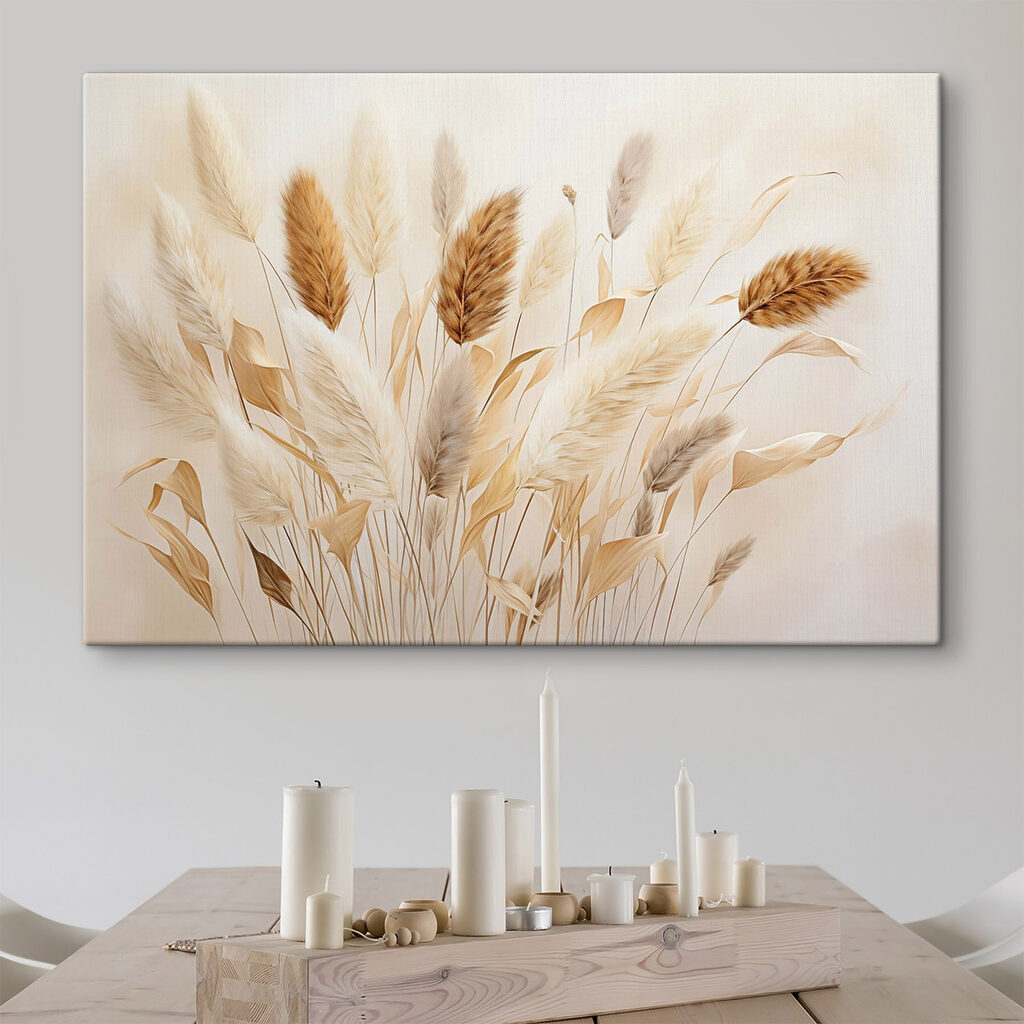 Bunch of wheat on a white background