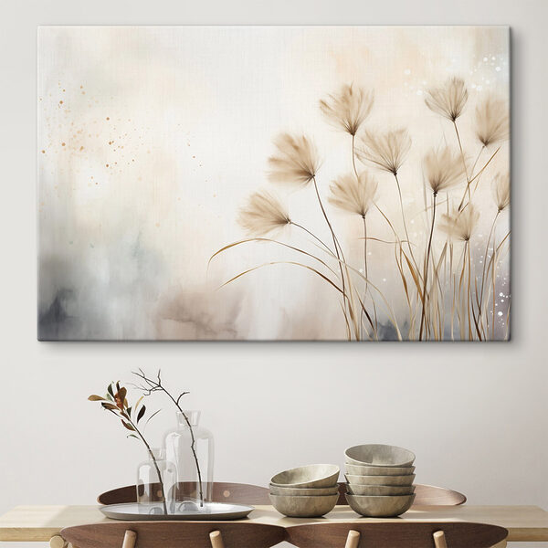 Gentle grasses dance in soft breeze Gentle grasses dance in soft breeze