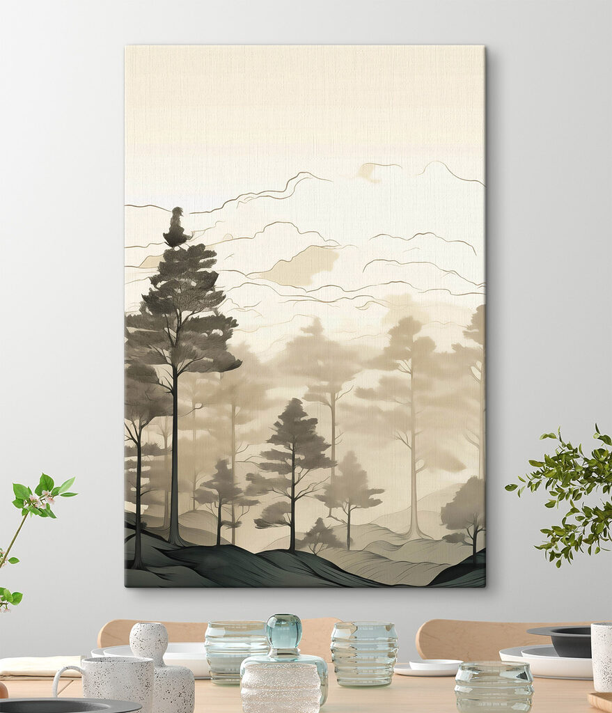 Group of trees in a forest Group of trees in a forest