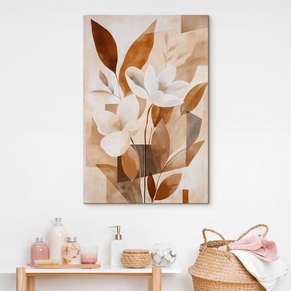 Painting of flowers and leaves Painting of flowers and leaves
