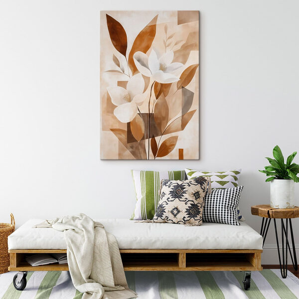 Painting of flowers and leaves Painting of flowers and leaves