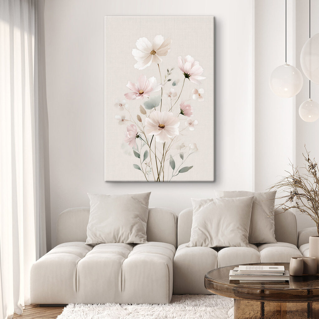 Delicate blooms in soft pastel hues Delicate blooms in soft pastel hues
