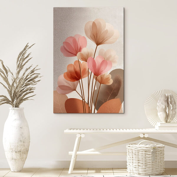 Delicate blooms in soft pastel hues