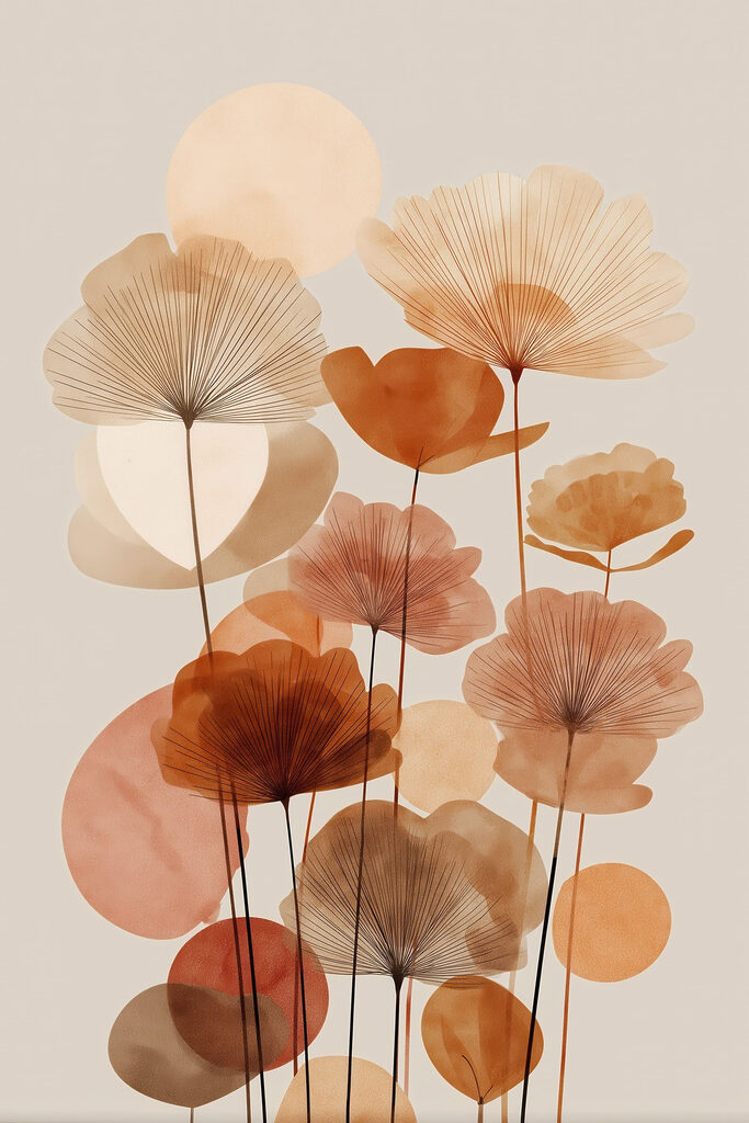 Group of flowers with different colors
