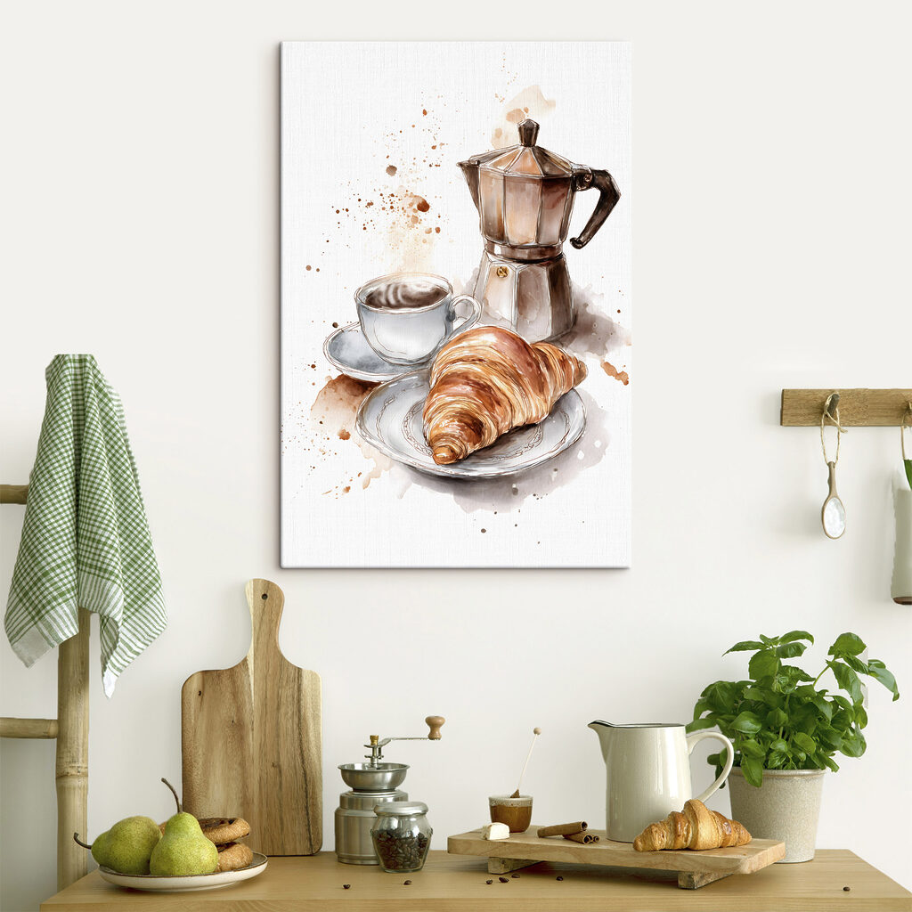 Croissant and a cup of coffee Croissant and a cup of coffee