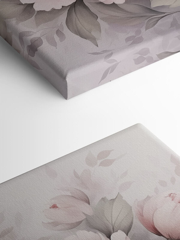 Painting of flowers on a white background