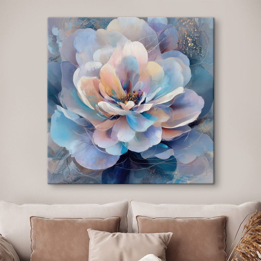 Delicate blooms in soft pastel hues