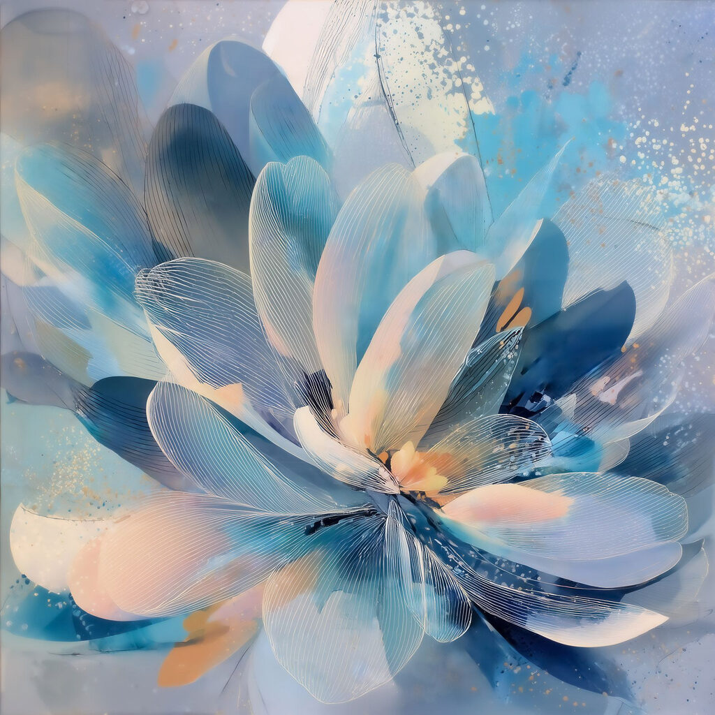 Vibrant petals in soothing colors
