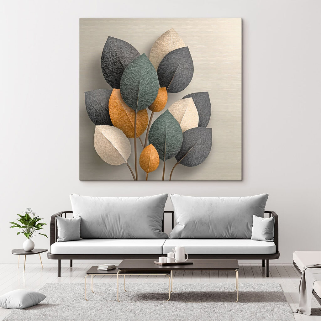 Group of leaves on a branch