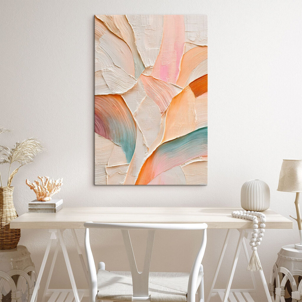 Soft hues blend into artistic flow Soft hues blend into artistic flow
