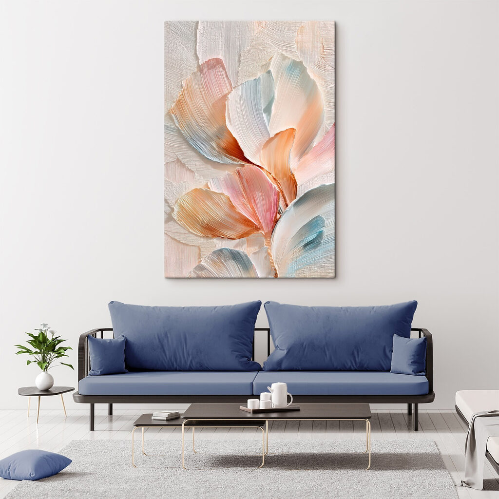 Delicate strokes of pastel colors