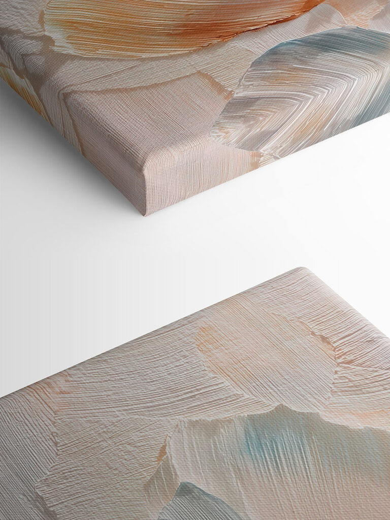 Delicate strokes of pastel colors