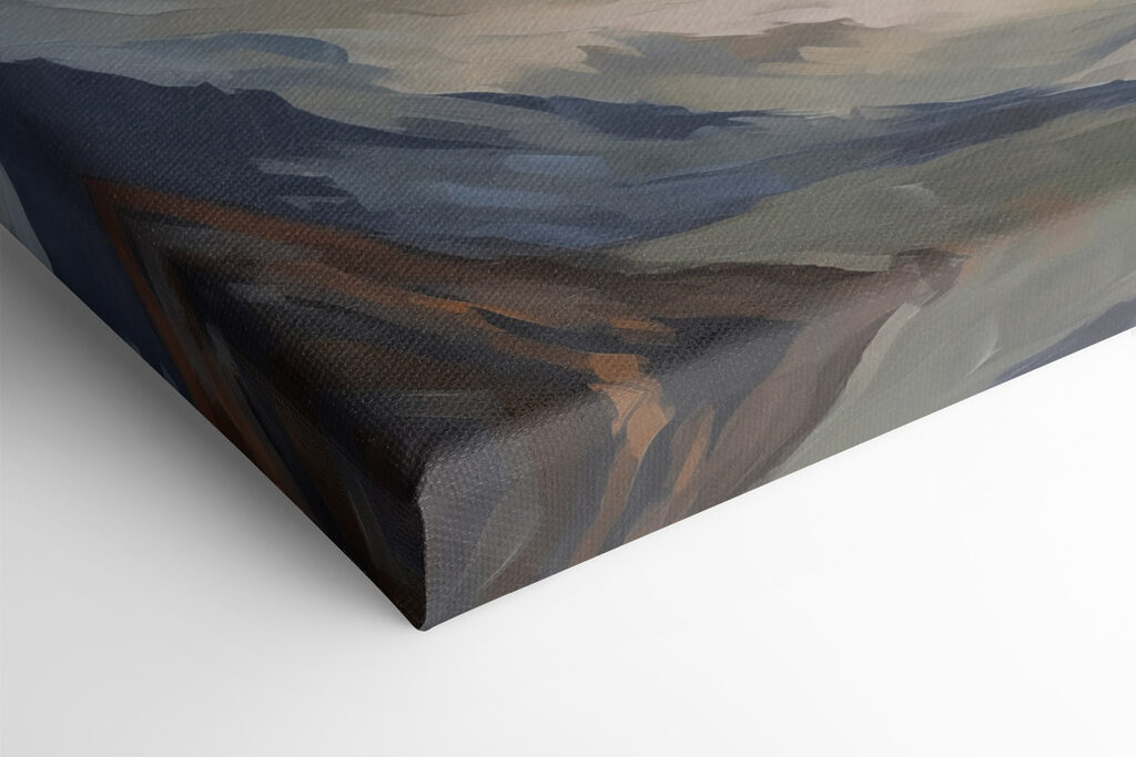 Painting of a mountain range Painting of a mountain range