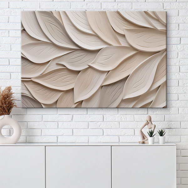 Intricate layers of stylized leaves