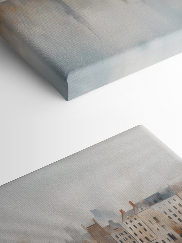 Watercolor of a city Watercolor of a city