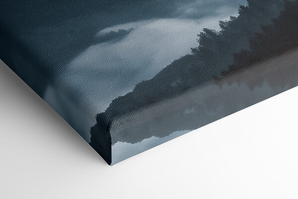 Foggy mountain range