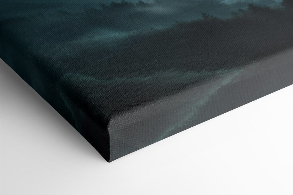 Foggy mountain range