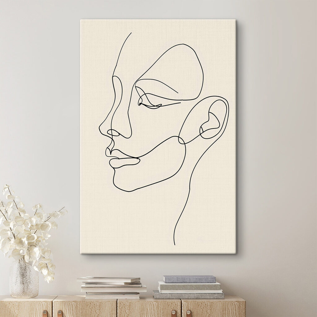 Drawing of a woman's face