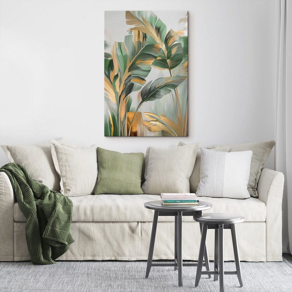 Vibrant leaves in elegant composition