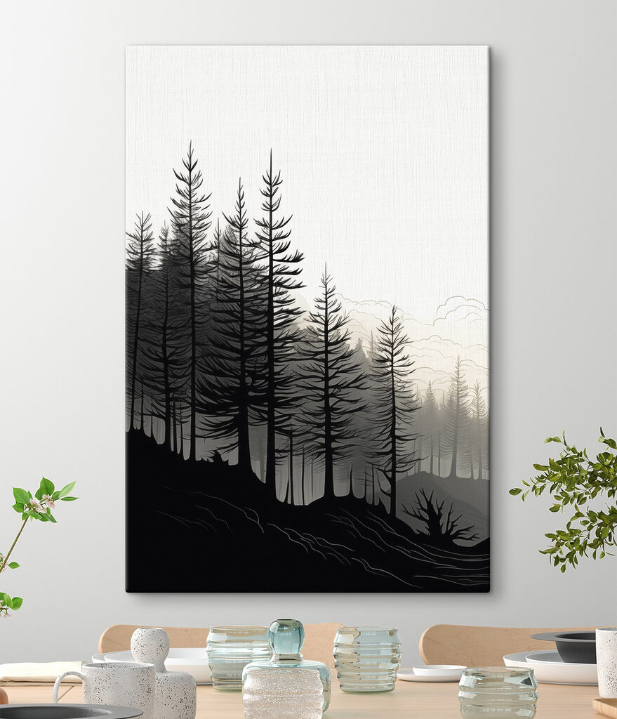 Forest with trees in the background Forest with trees in the background