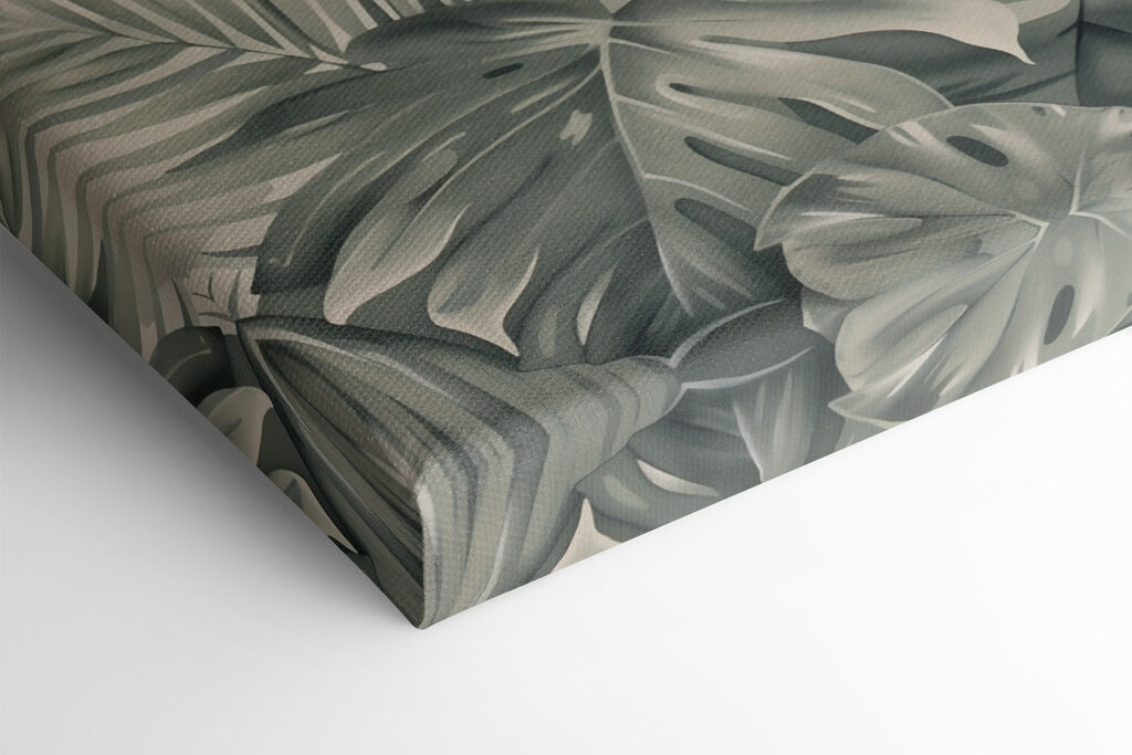 Lush green leaves in soft tones