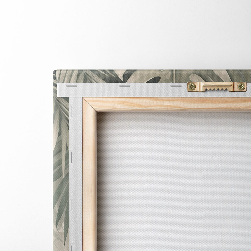 Lush green leaves in soft tones