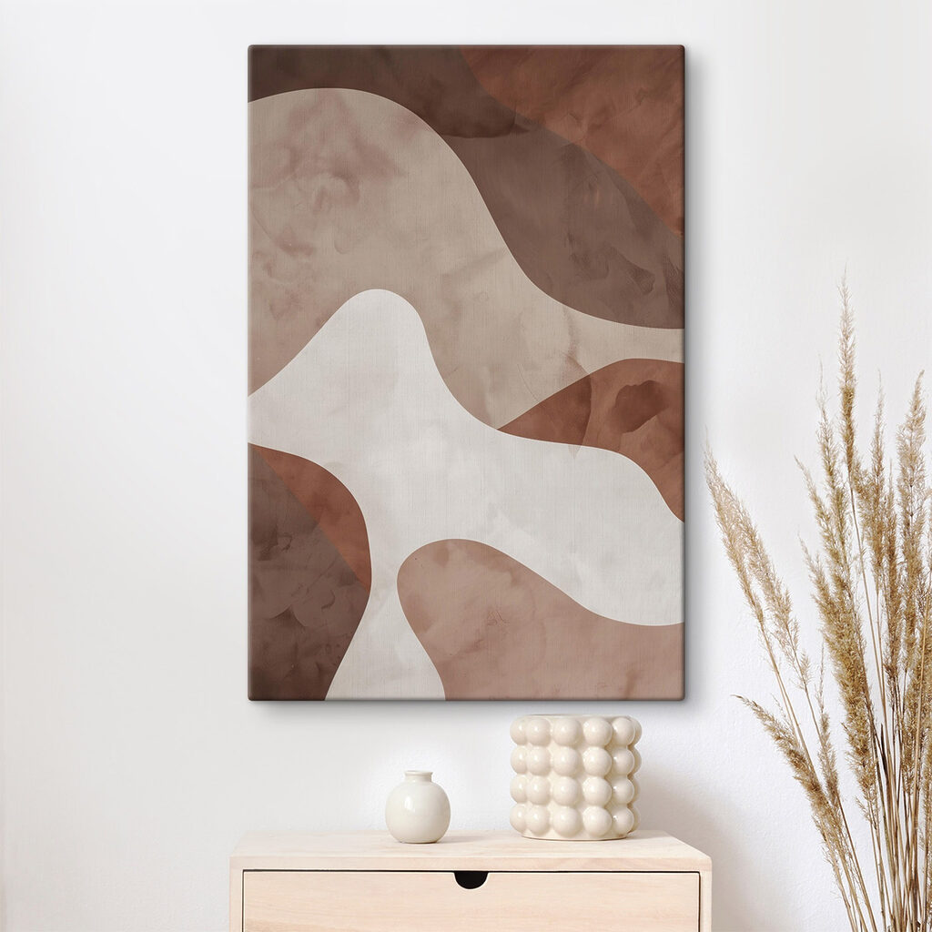 Brown and white wall