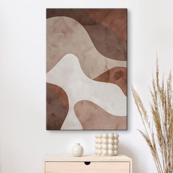 Brown and white wall