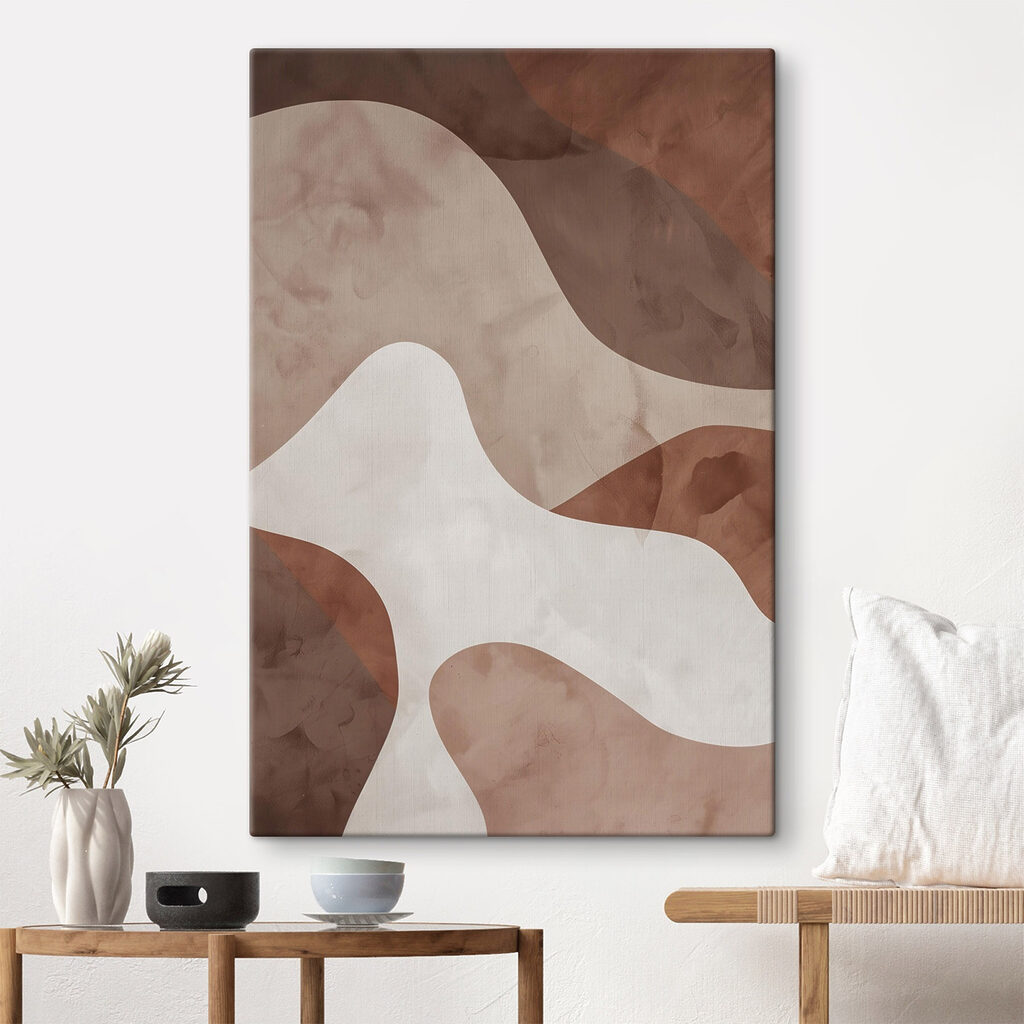 Brown and white wall