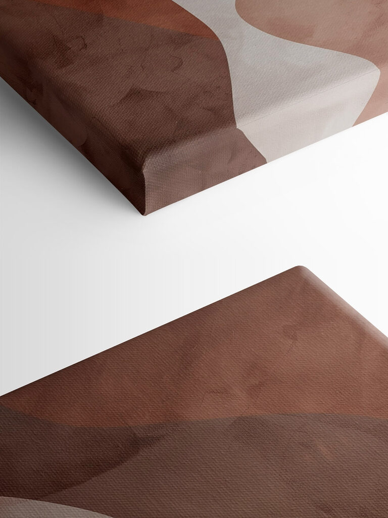 Brown and white wall