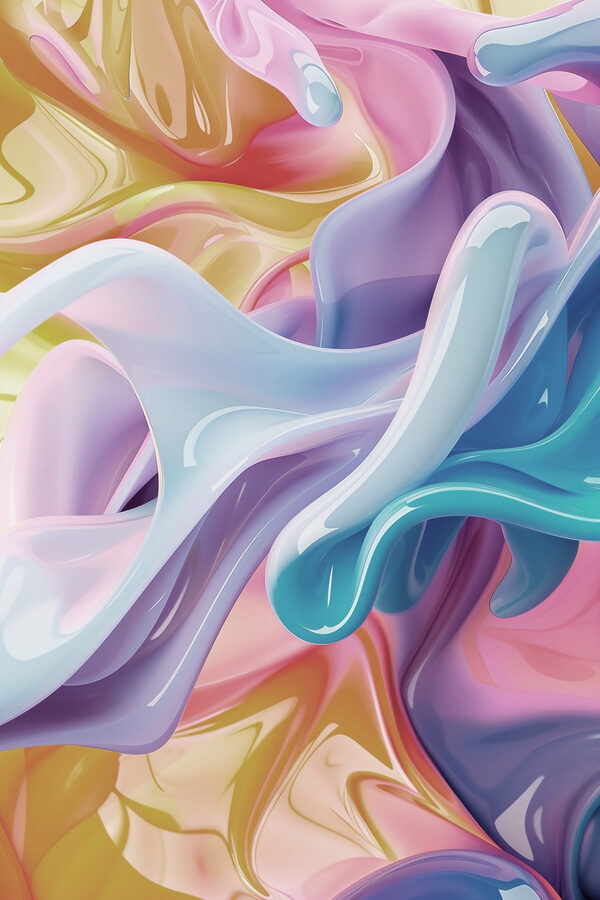 Flowing colors in vibrant harmony