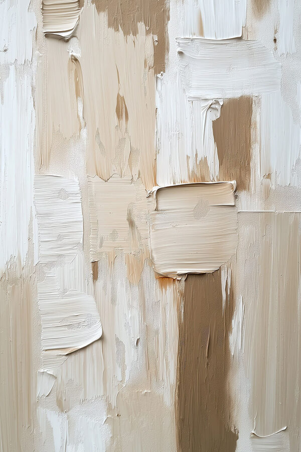 Abstract layers of neutral tones