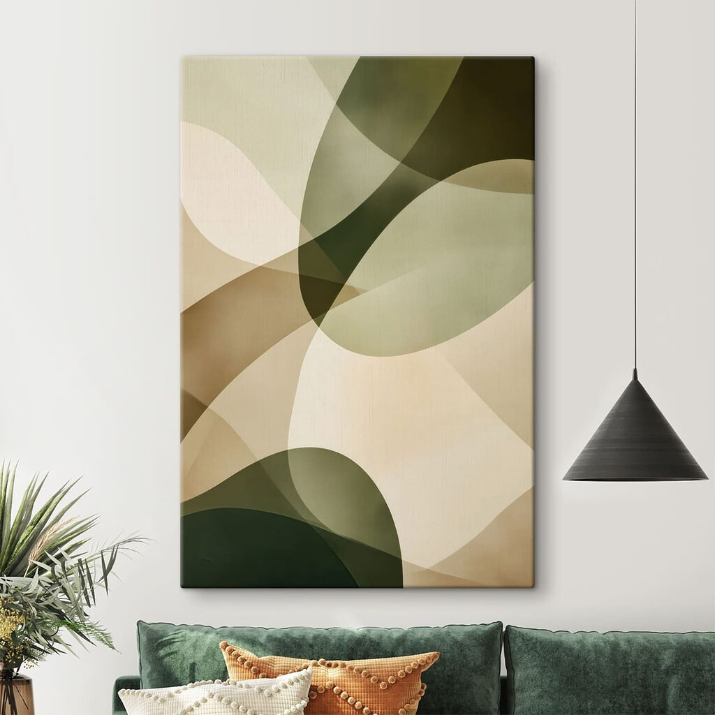 Soft curves in earth tones blend Soft curves in earth tones blend