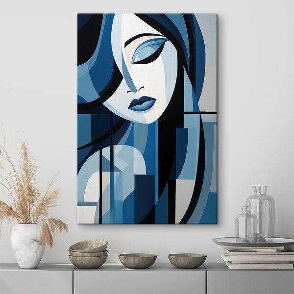 Painting of a woman's face