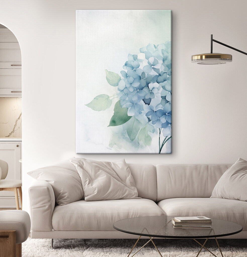 Delicate blooms in soft blue hues Delicate blooms in soft blue hues